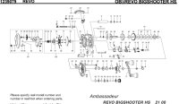 [ABU] Genuine Spare Parts for REVO BIGSHOOTER HS Product code:1239079 **Back-order (Shipping in 3-4 weeks after receiving order)