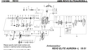 Photo1: [ABU] Genuine Spare Parts for REVO ELITEAURORA-L Product code:1161090 **Back-order (Shipping in 3-4 weeks after receiving order)
