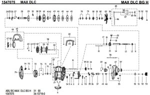 Photo1: [ABU] Genuine Spare Parts for 2021 MAX DLC BG H Product code: 1547075 **Back-order (Shipping in 3-4 weeks after receiving order)