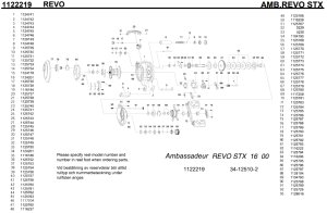 Photo1: [ABU] Genuine Spare Parts for REVO STX Product code:1122219 **Back-order (Shipping in 3-4 weeks after receiving order)
