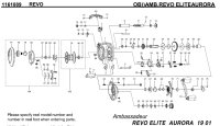 [ABU] Genuine Spare Parts for REVO ELITEAURORA Product code:1161089 **Back-order (Shipping in 3-4 weeks after receiving order)