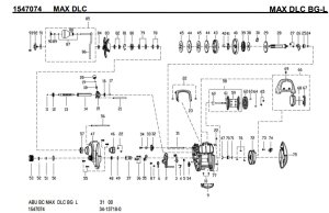 Photo1: [ABU] Genuine Spare Parts for 2021 MAX DLC BG-L Product code: 1547074 **Back-order (Shipping in 3-4 weeks after receiving order)