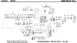 Photo1: [ABU] Genuine Spare Parts for REVO SX-L Product code:1122217**Back-order (Shipping in 3-4 weeks after receiving order)