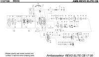 [ABU] Genuine Spare Parts for REVO ELITE CB Product code:1137729 **Back-order (Shipping in 3-4 weeks after receiving order)