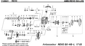Photo1: [ABU] Genuine Spare Parts for REVO SX-LHS Product code:1128821**Back-order (Shipping in 3-4 weeks after receiving order)