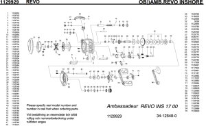 Photo1: [ABU] Genuine Spare Parts for REVO INSHORE Product code: 1129929 **Back-order (Shipping in 3-4 weeks after receiving order)