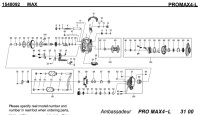 [ABU] Genuine Spare Parts for 2021 PROMAX4-L Product code: 1548092 **Back-order (Shipping in 3-4 weeks after receiving order)