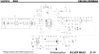 [ABU] Genuine Spare Parts for 2012 BLACKMAX2 / SILVERMAX2 / PROMAX2 SILVERMAX2 Product code: 1237073 **Back-order (Shipping in 3-4 weeks after receiving order)