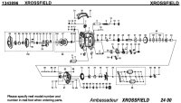 [ABU] Genuine Spare Parts for XROSSFIELD Product code: 1343896 **Back-order (Shipping in 3-4 weeks after receiving order)