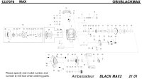 [ABU] Genuine Spare Parts for 2012 BLACKMAX2 / SILVERMAX2 / PROMAX2 BLACKMAX2 Product code: 1237076 **Back-order (Shipping in 3-4 weeks after receiving order)