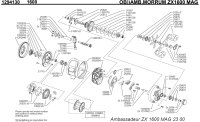 [ABU] Genuine Spare Parts for MORRUM ZX 1600 MAG Product code: 1294130 **Back-order (Shipping in 3-4 weeks after receiving order)