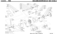 [ABU] Genuine Spare Parts for MORRUM ZX 1601 IVCB-4 Product code: 1141074 **Back-order (Shipping in 3-4 weeks after receiving order)