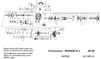 [ABU] Genuine Spare Parts for ROXANI 8-L Product code: 1487502 **Back-order (Shipping in 3-4 weeks after receiving order)