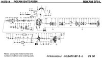 [ABU] Genuine Spare Parts for ROXANI BF8-L Product code: 1487514 **Back-order (Shipping in 3-4 weeks after receiving order)