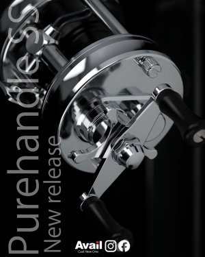 Photo2: [Avail] Pure Handle SS for ABU/ISUZU/DAIWA] 50/55mm