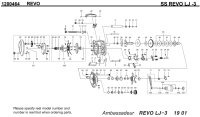 [ABU] Genuine Spare Parts for SALTY STAGE REVO LJ -3 Product code: 1200464 **Back-order (Shipping in 3-4 weeks after receiving order)