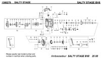 [ABU] Genuine Spare Parts for SALTY STAGE BV8 Product code: 1366279 **Back-order (Shipping in 3-4 weeks after receiving order)