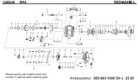 [ABU] Genuine Spare Parts for REDMAX FUNE-L Product code: 1286249 **Back-order (Shipping in 3-4 weeks after receiving order)