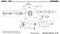 [ABU] Genuine Spare Parts for REDMAX FUNE Product code: 1286248 **Back-order (Shipping in 3-4 weeks after receiving order)