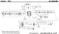 [ABU] Genuine Spare Parts for BLUEMAX FUNE Product code: 1286246 **Back-order (Shipping in 3-4 weeks after receiving order)
