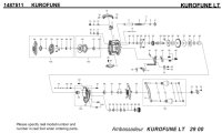 [ABU] Genuine Spare Parts for KUROFUNE LT Product code: 1487511 **Back-order (Shipping in 3-4 weeks after receiving order)
