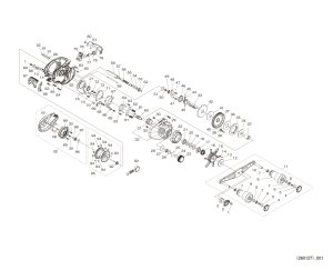 Photo1: [SHIMANO] Genuine Spare Parts for 26 Stile 100HG Product code: 050250 **Back-order (Shipping in 3-4 weeks after receiving order)