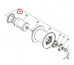 Photo1: [SHIMANO Genuine] Ball Bearing 3225 ID 25mm x OD 32mm x T 4mm Part No. 107U8 **Back-order (Shipping in 3-4 weeks after receiving order)