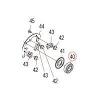 [SHIMANO Genuine] Ball Bearing 2210 ID 10mm x OD 22mm x T 6mm Part No. 104JP **Back-order (Shipping in 3-4 weeks after receiving order)