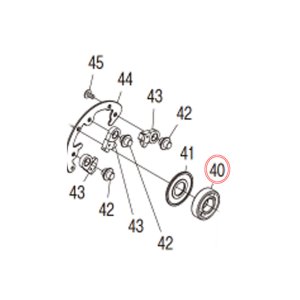 Photo1: [SHIMANO Genuine] Ball Bearing 2210 ID 10mm x OD 22mm x T 6mm Part No. 104JP **Back-order (Shipping in 3-4 weeks after receiving order)