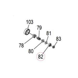 Photo1: [SHIMANO Genuine] Ball Bearing 692 ID 2mm x OD 6mm x T 2.3mm Part No. 13L4T **Back-order (Shipping in 3-4 weeks after receiving order)