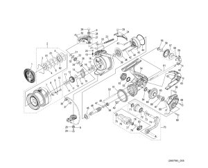 Photo1: [SHIMANO] Genuine Spare Parts for 26 MIRAVEL 2500 Product Code: 050076 **Back-order (Shipping in 3-4 weeks after receiving order)