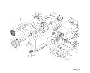 Photo1: [SHIMANO] Genuine Spare Parts for 26 MIRAVEL C3000HG Product Code: 050113 **Back-order (Shipping in 3-4 weeks after receiving order)
