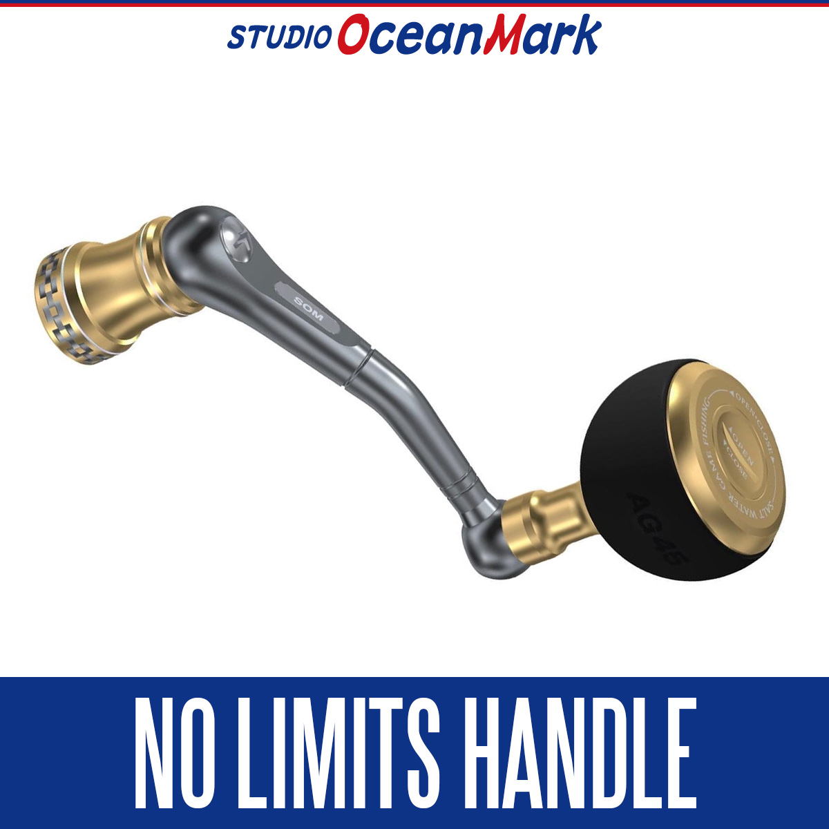 [STUDIO OCEAN MARK] NO LIMITS 20ST Handle for DAIWA 20 SALTIGA and 21 CERTATE SW (No. 20000 - 8000)