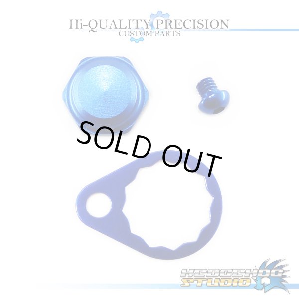 Photo1: 【SHIMANO】 Handle Lock Nut Set 【S size】 SAPPHIRE BLUE (1)