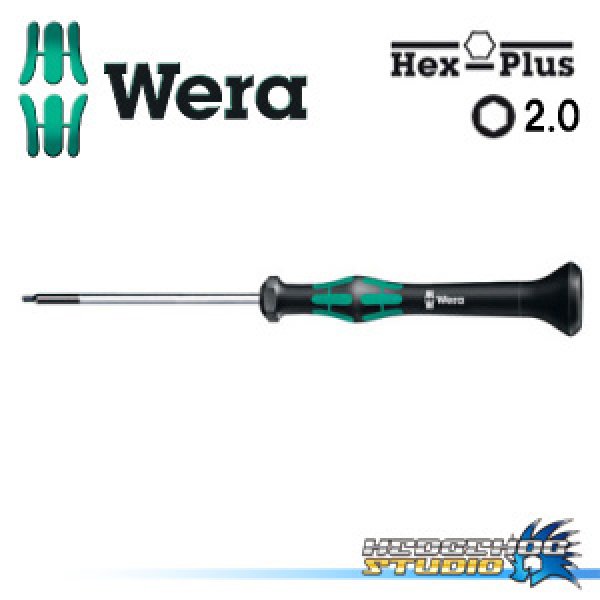 Photo1: Wera 2.0mm Hex Screwdriver [Duralumin screws supported] (1)