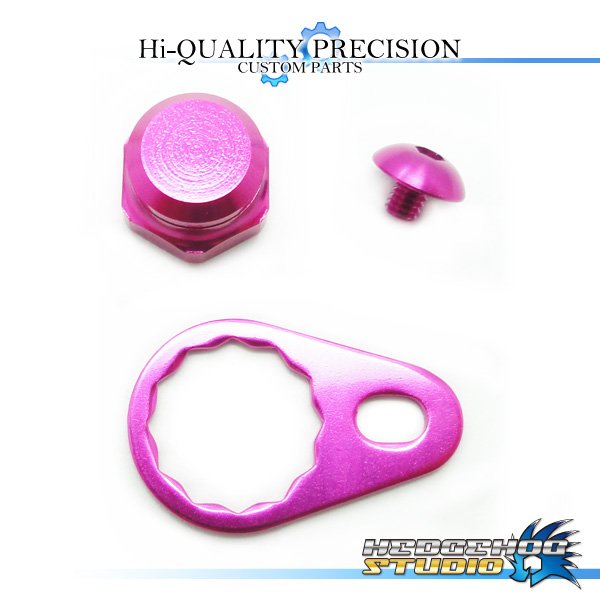 Photo1: 【SHIMANO】 Handle Lock Nut Set B-type 【M size】 PINK (1)