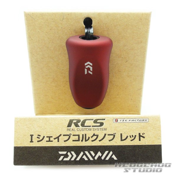 Photo1: [DAIWA genuine/SLP WORKS] RCS I-Shaped Cork Handle Knob (Red) *HKIC (1)