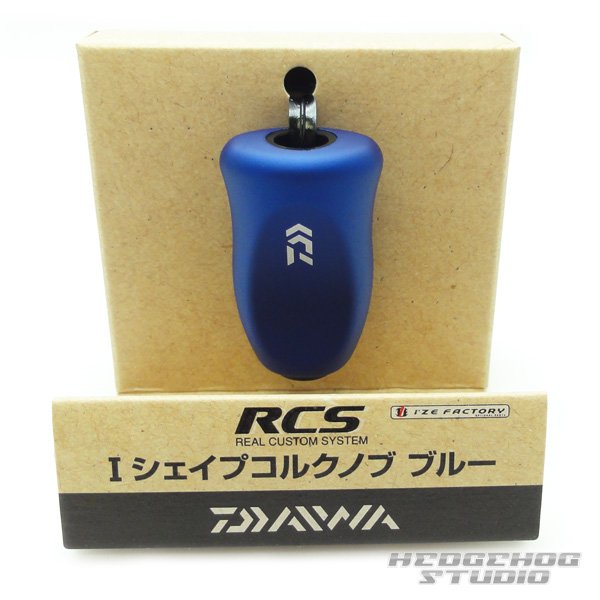 Photo1: [DAIWA genuine/SLP WORKS] RCS I-Shaped Cork Handle Knob (Blue) *HKIC (1)