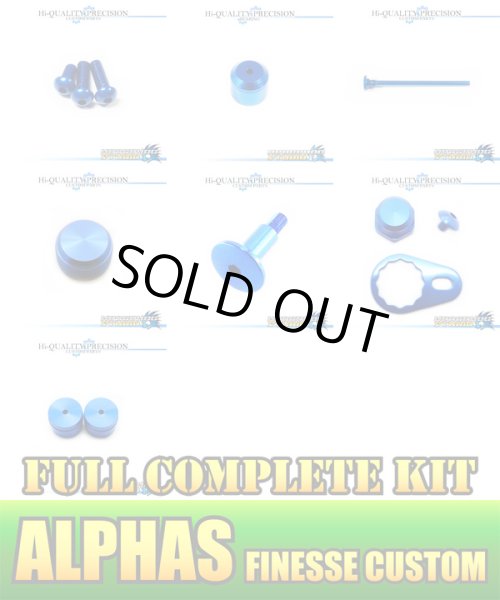 Photo1: 【DAIWA】 ALPHAS FINESSE CUSTOM Dress-up Custom "Full Complete Kit" Ver.3 SAPPHIRE BLUE (1)