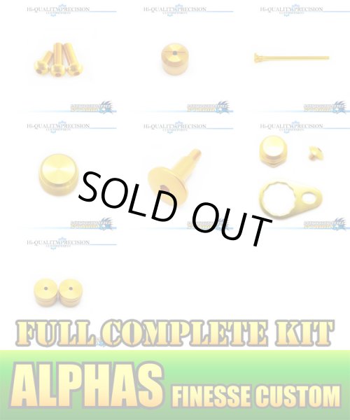 Photo1: 【DAIWA】 ALPHAS FINESSE CUSTOM Dress-up Custom "Full Complete Kit" Ver.3 GOLD (1)