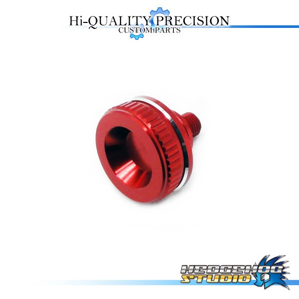 Photo1: 【SHIMANO】 Mechanical Brake Knob 【BFS】 Superior PLATINUM x RED (1)