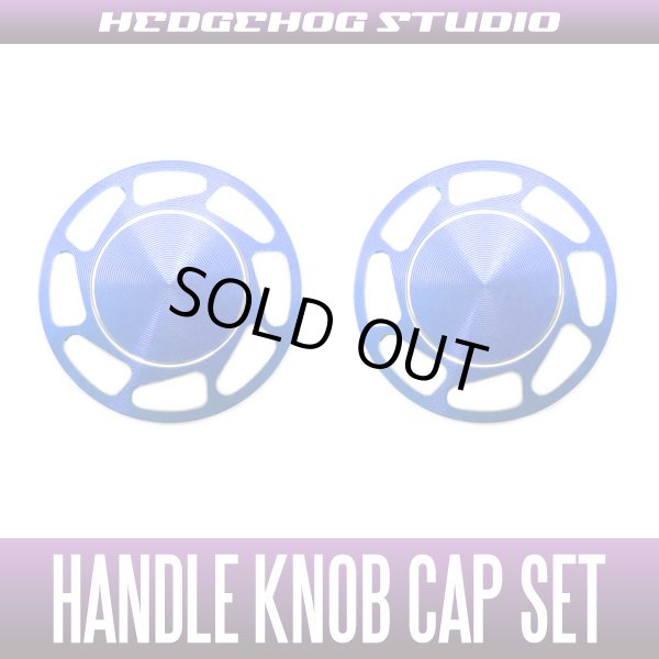 Photo1: 【Abu】 Handle Knob Cap Set 【L size】 Ver.2 Superior SAPPHIRE BLUE (1)