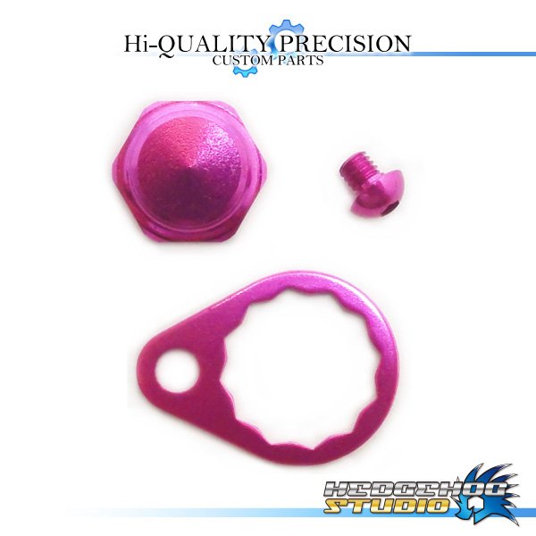 Photo1: 【SHIMANO】 Handle Lock Nut Set 【S size】 PINK (1)