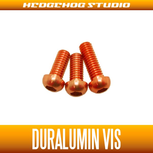 Photo1: [DAIWA] Duralumin Screw Set 7-7-8 (ZILLION SV TW, TATULA SV TW/CT, morethan PE SV, ZILLION TWS) ORANGE (1)