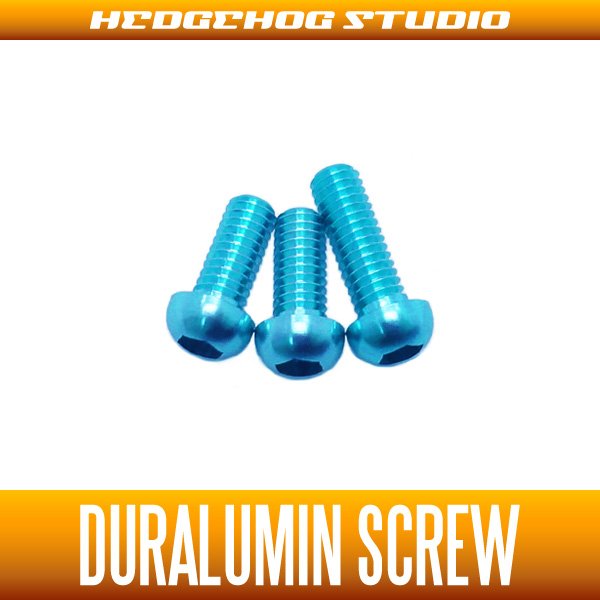 Photo1: [DAIWA] Duralumin Screw Set 7-7-8 (ZILLION SV TW, TATULA SV TW/CT, morethan PE SV, ZILLION TWS) SKY BLUE (1)