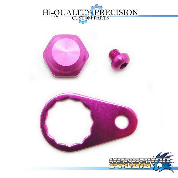 Photo1: 【Abu】 Handle Lock Nut Set 【M size】 PINK (1)