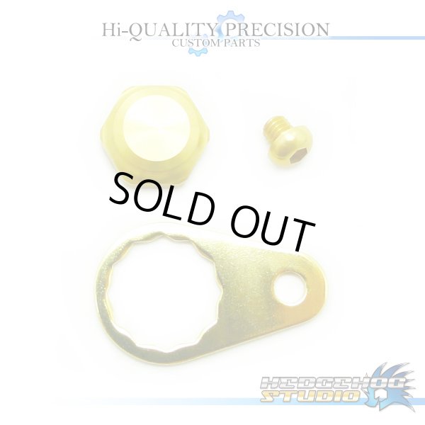 Photo1: 【Abu】 Handle Lock Nut Set 【M size】 CHAMPAGNE GOLD (1)