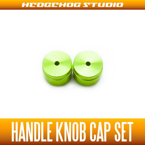 Photo1: [DAIWA] Handle Knob Cap (S size) - 2 pieces - LIME GREEN (1)