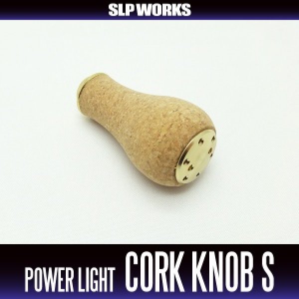 Photo1: [DAIWA genuine/SLP WORKS] Power Light Cork Handle Knob S-type (Gold) *HKCK (1)