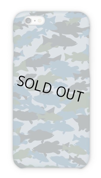 Photo1: 【Angler's Case】Cell-phone Case - BASS camouflage-large - Blue (built-to-order) (Product code： 2015101507) (1)